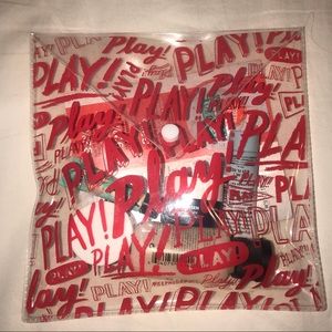 Sephora PLAY!  clear snap bag with samples